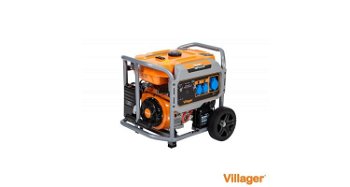 Generator Villager VGP 5900 S, 5,0 kW, motor pe benzina in 4 timpi, demaror electric 055117, Villager