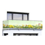 Paravan pentru balcon maro deschis din plastic 500x85 cm – Maximex, Maximex