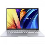 Laptop ASUS VivoBook M1603QA cu procesor AMD Ryzen 5 5600H, 16" WUXGA, 24GB DDR4, 500GB SSD, AMD Radeon Vega 7 Graphics, No OS, Transparent Silver