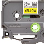 TZE-S631 LAMINATED TAPE 12MM 8M/BLACK ON YELLOW EXTRA-STRONG