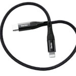 Cablu de date Benks M17, USB-C Lightning, 0.25mm (Negru)