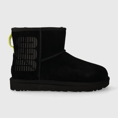 UGG cizme de zapada din piele intoarsa Classic Mini Ugg Side Logo