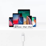 Set 2 cabluri PD de incarcare / transfer date 20W USB Type-C – Lightning compatibile cu Apple/ iPhone/ iPad/ iPod, 1m + 2m, alb, krasscom