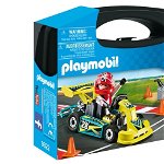 Set portabil masinuta de curse Playmobil Action, Playmobil