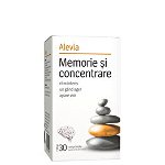 Supliment alimentar Memorie si concentrare Alevia, 30 comprimate Supliment alimentar Memorie si concentrare Alevia, 30 comprimate