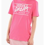 Versace Printed Dream Crewneck T-Shirt Pink