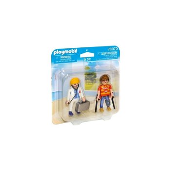 Playmobil - Set 2 Figurine - Doctor Si Pacient, Playmobil