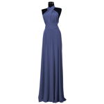 Rochie versatila lunga pentru domnisoare de onoare, gri albastrui - ACD016