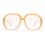 Ochelari Femei The Book Club Chasm Hosiery 58mm Round Reading Glasses Peach