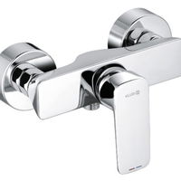 Baterie baie pentru dus, Kludi Pure & Style 408410575, monocomanda, montaj pe perete, finisaj cromat