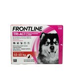 Frontline Tri-Act pentru caini de talie foarte mare 40-60kg, 3 pipete antiparazitare, Merial