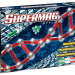 Set constructie magnetic 50 piese style supermag, Supermag