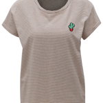 Tricou roz deschis in dungi cu broderie Haily´s Stella, Haily´s