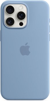 Husa de protectie Silicone Case with MagSafe pentru iPhone 15 Pro Max, Winter Blue, Apple