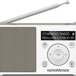 Radio portabil, Nordmende, TRANSITA 100, DAB + si FM, 1 W, Alb, TechniSat