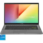 Laptop ultraportabil ASUS Vivobook S14 S433EA cu procesor Intel® Core™ i5-1135G7, 14", Full HD, 8GB, 512GB SSD, Intel Iris Xᵉ Graphics, Free DOS, Light Grey