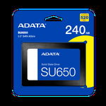 Solid State Disk (SSD) - 240 GB ADATA 2.5", SATA III, ASU650SS-240GTR, ADATA