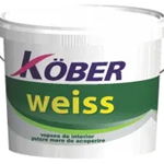 Vopsea lavabila pentru interior, 8.5 L, alb, Weiss, Kober, Kober