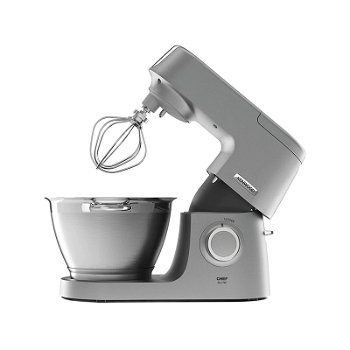 Robot de bucatarie KENWOOD Titanium Chef Elite System Pro KVC5300S, vas 4.6l, 1200W, viteza variabila, argintiu