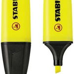 Textmarker Stabilo Boss, varf retezat 2 -5 mm, galben - Pret/buc, Stabilo