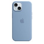 Husa telefon APPLE iPhone 15 Silicone Case cu MagSafe - Winter Blue, MT0Y3ZM/A