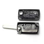 Citroen / Peugeot 407 - Carcasa tip cheie briceag cu 2 butoane, lama HU83-SH2 fara suport baterie, 