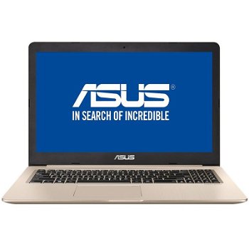 Notebook / Laptop ASUS 15.6'' VivoBook Pro 15 N580VD, FHD, Procesor Intel® Core™ i7-7700HQ (6M Cache, up to 3.80 GHz), 8GB DDR4, 1TB, GeForce GTX 1050 4GB, Endless OS, Gold