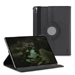 Husa 360° pentru tableta Apple iPad Pro 12.9" (2021), Kwmobile, Negru, Piele ecologica, 57059.01