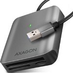 Cititor Axagon AXAGON CRE-S3, USB-A 3.2 Gen 1 - Cititor de carduri SUPERSPEED, 3-slot și lun SD/microSD/CF, suport UHS-II, Axagon
