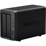 Synology DiskStation DS718+, Procesor Intel Celeron J3455 Quad Core burst up to 2.3 GHz, 2 GB DDR3L, 2-Bay, 2 x Gigabit LAN, 3 x USB 3.0, 1 x eSATA