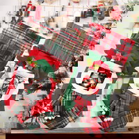 Decoratiune de Craciun sub forma de ?oseta pentru cadouri, cu paiete ?i model de Mo? Craciun, om de zapada sau ren, Neer