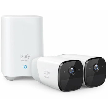 eufy Kit supraveghere video eufyCam 2 Pro Security wireless, Rezolutie 2K, IP67, Nightvision, 2 camere video