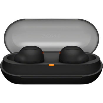 Casti In-Ear Sony WFC500B, True Wireless, Microfon, Bluetooth, IPX4, Autonomie 10 ore, Negru