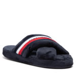 Tommy Hilfiger Papuci de casă Comfy Home Slippers With Straps FW0FW06587 Bleumarin, Tommy Hilfiger