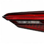 Stop tripla lampa spate dreapta (interior, LED, culoare sticla fumuriu, carcasa neagra) AUDI A5 dupa 2016