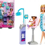 Set papusa Barbie, Mattel, Dentist, 3+
