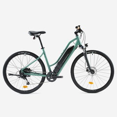 Bicicletă polivalentă electrică Riverside 520E cadru jos verde
