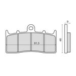 Placute Frana Sinter Bmw R 850 R Fata, RMS