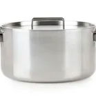 Oala din Inox cu capac Healthy and tasty HT1004, 24 cm, 5 L, Domo