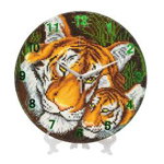 Set creativ ceas cu cristale Tigri 30cm Craft Buddy CLK-S3