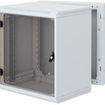 Rack de perete Triton sectiune dubla 6U 600mm adancime usa sticla panouri laterale fixe sectiuni ven