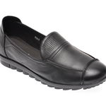 Mocasini PASS COLLECTION negri, T8165, din piele naturala