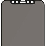 Folie Protectie Sticla Securizata Full Body 3D Privacy Zmeurino pentru Apple iPhone 12 Pro Max (Transparent/Negru), Zmeurino