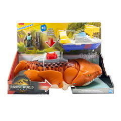 Set de joaca cu figurina articulata, Imaginext, Jurassic World Renaissance, Mosaurus, JFR23, Imaginext