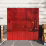 Perdea pentru ușă, roșu, 200 mmx1,6 mm 10 m, PVC, Casa Practica