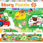 Puzzle Panoramic 26 piese Story Puzzle Farm 18900 EDUCA