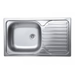 Chiuveta Sanitec ERT-C 403S, pentru blat, finisaj satinat, cuva stanga, 76x43,5 cm, inox, Hausberg