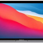 Laptop Apple MacBook Air (Procesor Apple M1 (12M Cache, up to 3.20 GHz), 13.3", Retina, 8GB, 512GB SSD, Integrated M1 Graphics, Mac OS Big Sur, Layout RO, Argintiu)