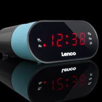 Ceas Radio FM Lenco CR-07, Sleep Timer, 0.3W, Albastru, Lenco