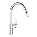 Baterie bucatarie Grohe Start Curve cu pipa C crom, Grohe